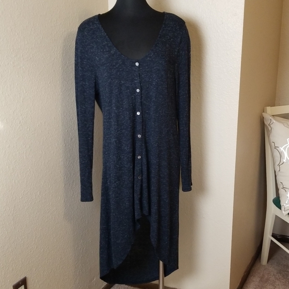 Soft Surroundings Asymmetric Button Front Cardigan - Picture 1 of 8
